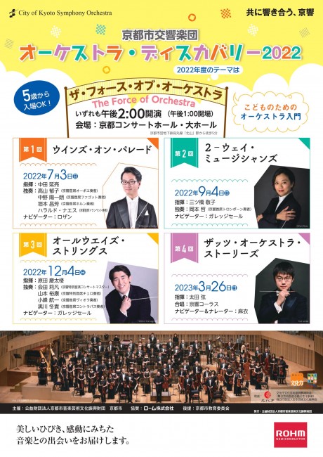 Orchestra Discovery 2022
<The Forth of Orchestra !!>
Vol.2　2-way Musicians
